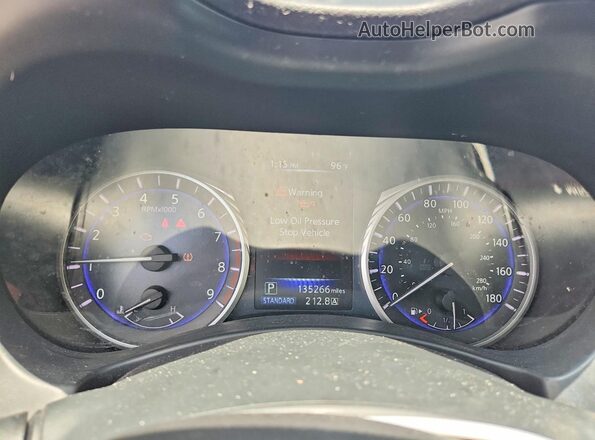 JN1EV7AP3HM733095 2017 INFINITI Q50 Black Widok zestawu wskaźników