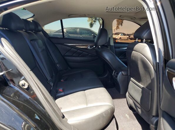 JN1EV7AP3JM357519 2018 INFINITI Q50 Black Rear seats view