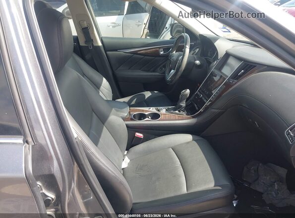 JN1EV7AP3JM364583 2018 INFINITI Q50 Серый Вид салона спереди