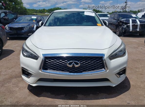 JN1EV7AP3JM366527 2018 INFINITI Q50 White Widok zestawu wskaźników