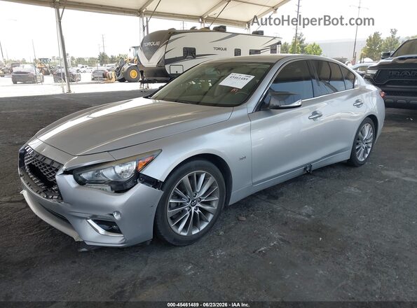 JN1EV7AP3JM590395 2018 INFINITI Q50 Silver Передня ліва чверть