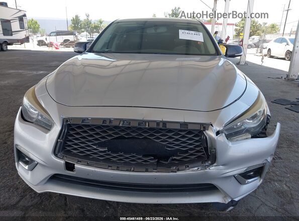 JN1EV7AP3JM590395 2018 INFINITI Q50 Silver Вид щитка приладів