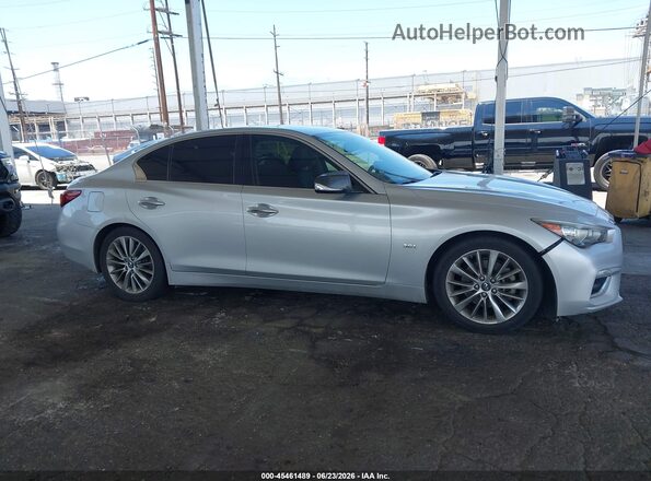 JN1EV7AP3JM590395 2018 INFINITI Q50 Silver Вид задньої частини салону