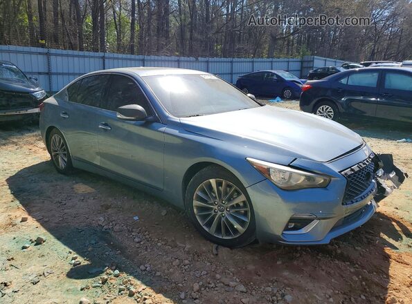 JN1EV7AP3KM542994 2019 INFINITI Q50 Silver Передня права чверть
