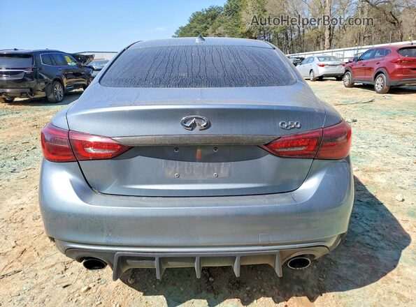 JN1EV7AP3KM542994 2019 INFINITI Q50 Silver Вид ззаду