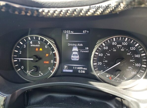 JN1EV7AP3KM542994 2019 INFINITI Q50 Silver Вид щитка приладів