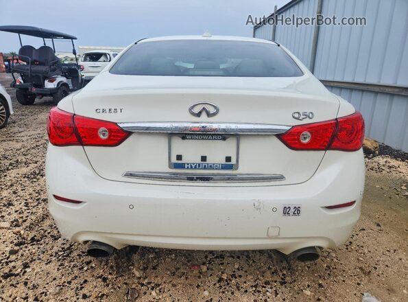 JN1EV7AP4HM733705 2017 INFINITI Q50 White Vista trasera