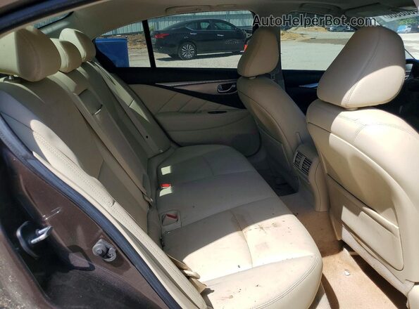 JN1EV7AP4HM738208 2017 INFINITI Q50 Tan Հետևի նստատեղերի տեսք