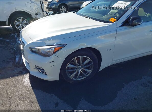 JN1EV7AP4HM740721 2017 INFINITI Q50 White Դիմացի տեսք