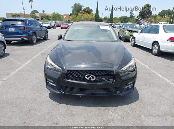 JN1EV7AP4HM743554 2017 INFINITI Q50 Black Вид щитка приладів