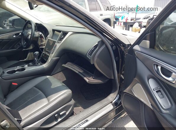 JN1EV7AP4HM743554 2017 INFINITI Q50 Black Вид салону спереду
