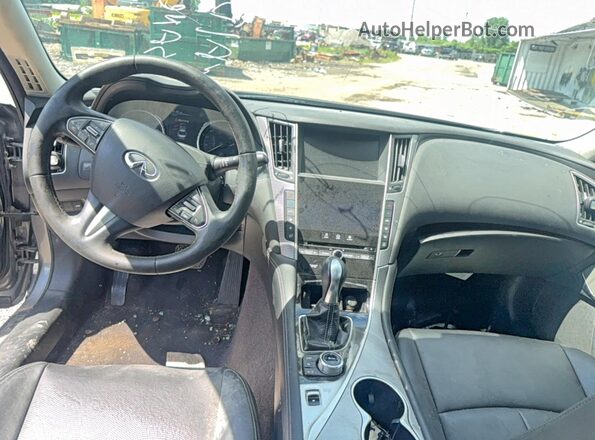 JN1EV7AP4HM743585 2017 INFINITI Q50 Gray Вид щитка приладів