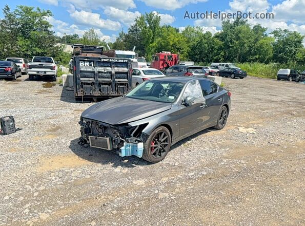JN1EV7AP4HM743585 2017 INFINITI Q50 Gray Задня ліва чверть
