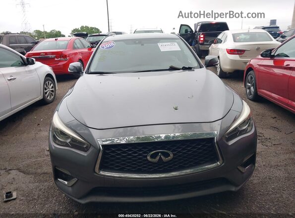 JN1EV7AP4JM352894 2018 INFINITI Q50 Gray Widok zestawu wskaźników