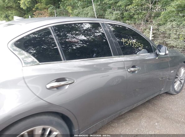 JN1EV7AP4JM352894 2018 INFINITI Q50 Gray Widok wnętrza z tyłu