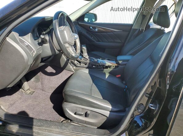 JN1EV7AP4JM366696 2018 INFINITI Q50 Black Widok wnętrza z przodu