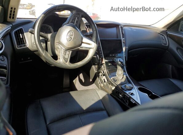 JN1EV7AP4JM366696 2018 INFINITI Q50 Black Widok deski rozdzielczej