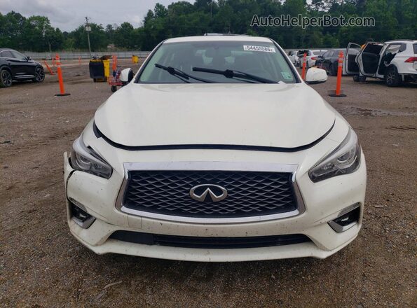 JN1EV7AP4KM515559 2019 INFINITI Q50 White Вид спереду