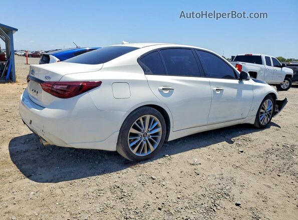 JN1EV7AP4KM543703 2019 INFINITI Q50 White 