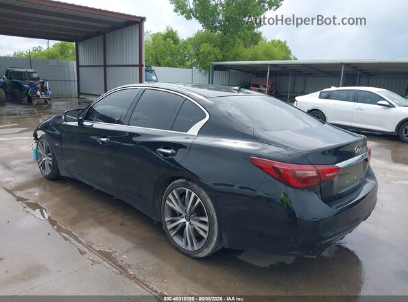 JN1EV7AP4LM207275 2020 INFINITI Q50 Black უკანა მარცხენა