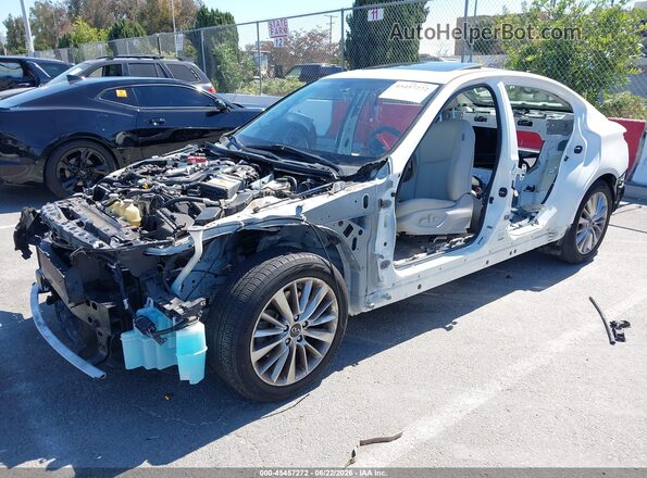 JN1EV7AP4LM208362 2020 INFINITI Q50 White Առջևի ձախ երեք քառորդ տեսարան