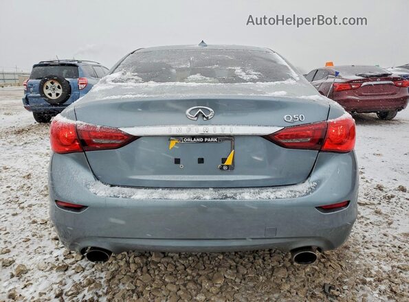 JN1EV7AP5JM353830 2018 INFINITI Q50 Blue Հետևի տեսք