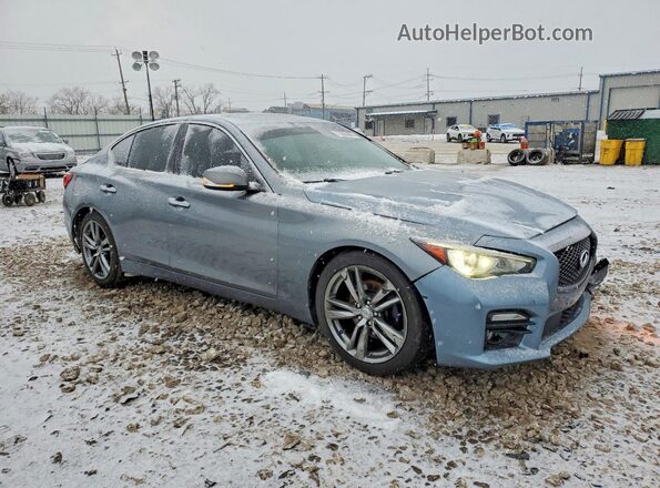 JN1EV7AP5JM353830 2018 INFINITI Q50 Blue Առջևի աջ