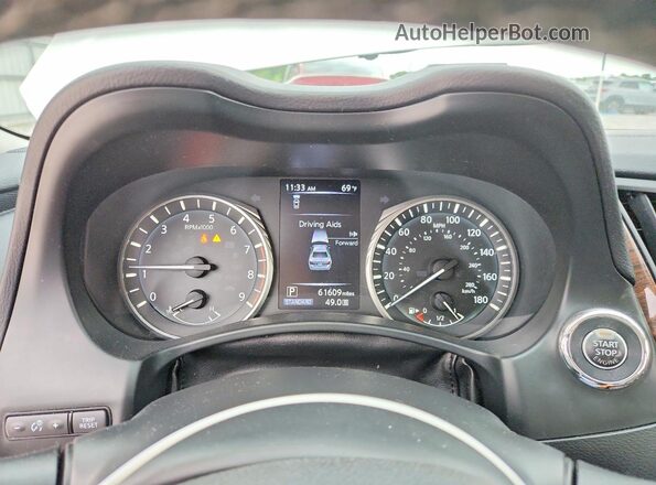 JN1EV7AP5KM541152 2019 INFINITI Q50 White Vista del cuadro de instrumentos