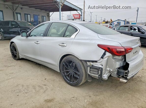 JN1EV7AP5KM542057 2019 INFINITI Q50 Silver Trasero izquierdo