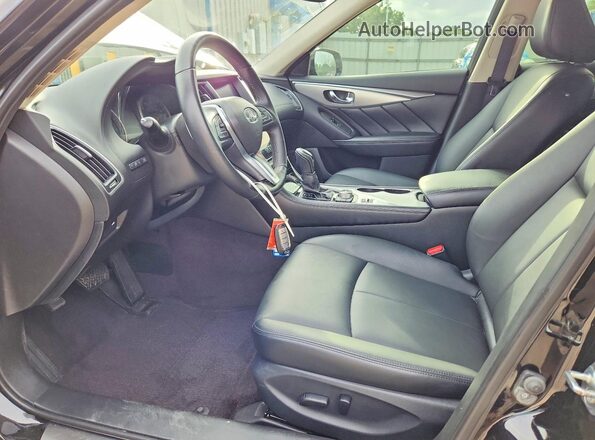 JN1EV7AP5LM201243 2020 INFINITI Q50 Черный Вид салона спереди