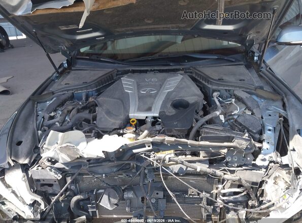 JN1EV7AP6HM735522 2017 INFINITI Q50 Silver Rear view