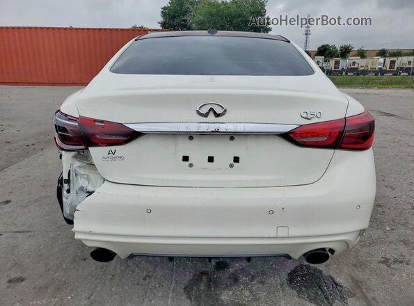 JN1EV7AP6JM357403 2018 INFINITI Q50 White Widok z tyłu