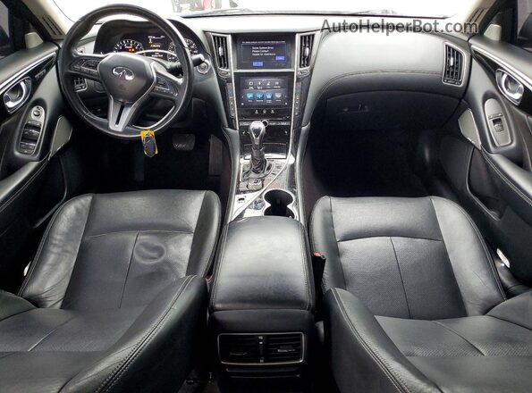 JN1EV7AP6JM357403 2018 INFINITI Q50 White Widok deski rozdzielczej