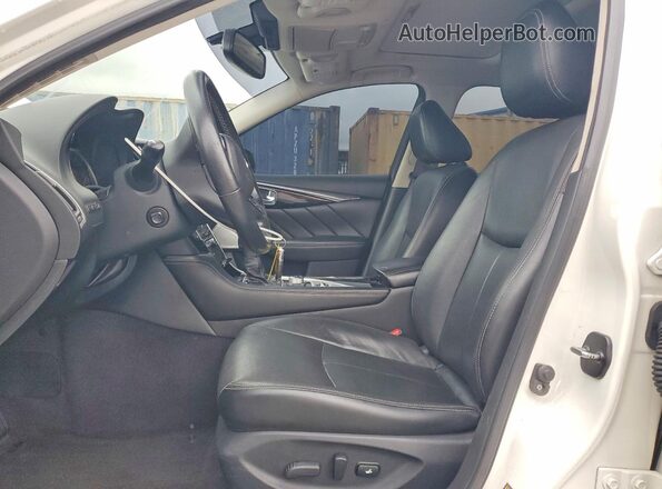 JN1EV7AP6JM357403 2018 INFINITI Q50 White Widok wnętrza z przodu