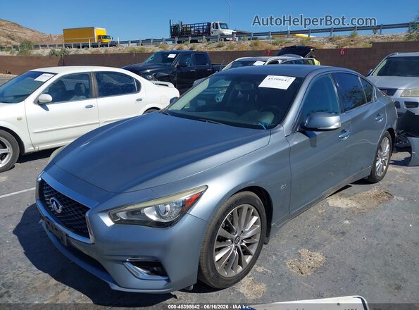 JN1EV7AP6JM361046 2018 INFINITI Q50 Синий Передняя левая четверть