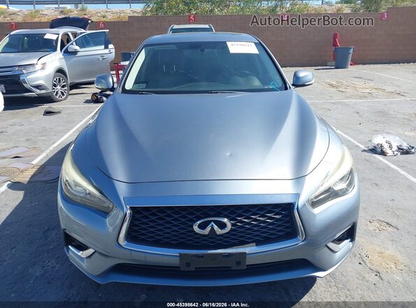 JN1EV7AP6JM361046 2018 INFINITI Q50 Синий Вид задней части салона