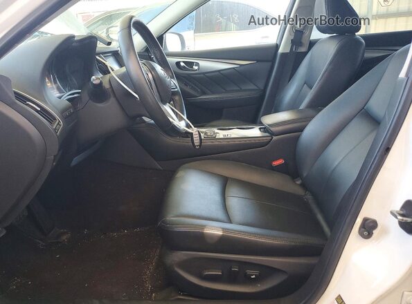 JN1EV7AP6KM543279 2019 INFINITI Q50 White წინა სალონის ხედი
