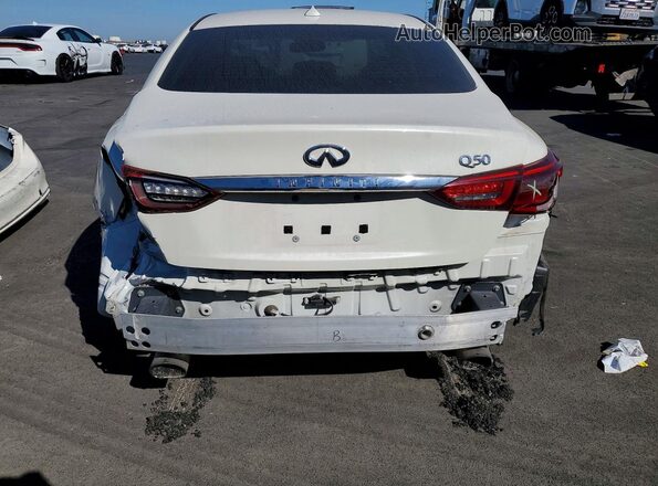 JN1EV7AP6KM543279 2019 INFINITI Q50 White უკანა ხედი
