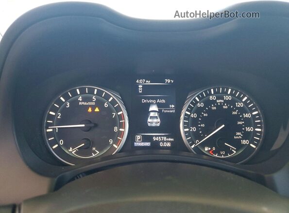 JN1EV7AP6KM543279 2019 INFINITI Q50 White ხელსაწყოთა პანელის ხედი