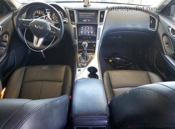 JN1EV7AP6KM543279 2019 INFINITI Q50 White წინა პანელის ხედი