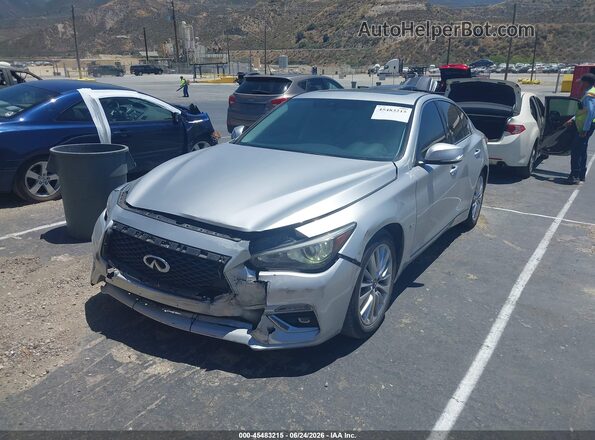 JN1EV7AP6LM208010 2020 INFINITI Q50 Silver Առջևի ձախ երեք քառորդ տեսարան