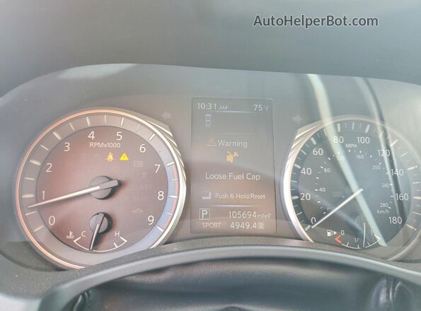 JN1EV7AP6LM208430 2020 INFINITI Q50 White Vista del cuadro de instrumentos