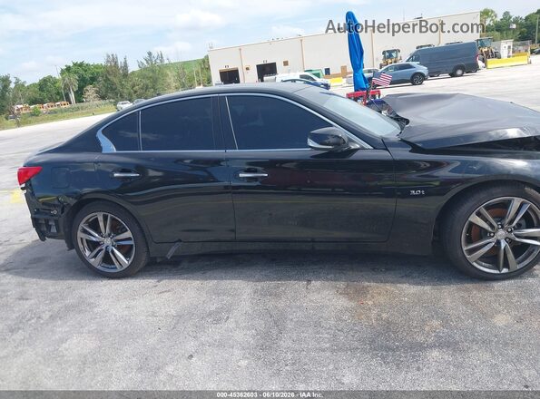 JN1EV7AP7HM731835 2017 INFINITI Q50 Black Rear interior view