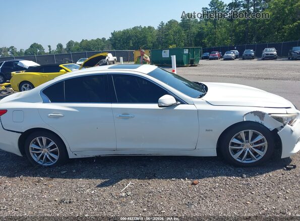 JN1EV7AP7HM744150 2017 INFINITI Q50 White Widok wnętrza z tyłu