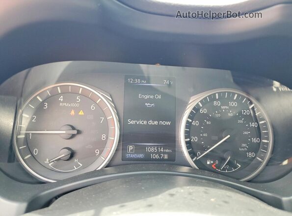 JN1EV7AP7JM353795 2018 INFINITI Q50 White Widok zestawu wskaźników