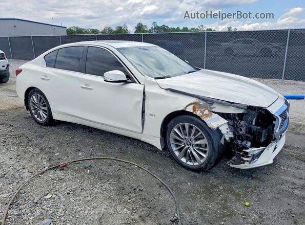 JN1EV7AP7JM353795 2018 INFINITI Q50 White Przód prawy