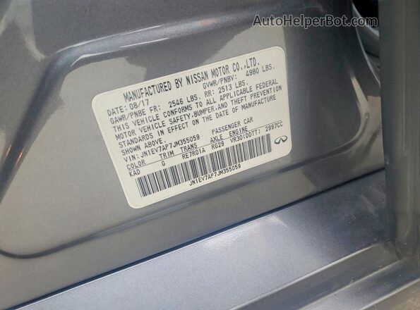 JN1EV7AP7JM355059 2018 INFINITI Q50 Gray 