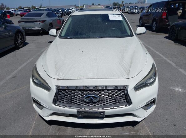JN1EV7AP7KM512025 2019 INFINITI Q50 White Widok zestawu wskaźników