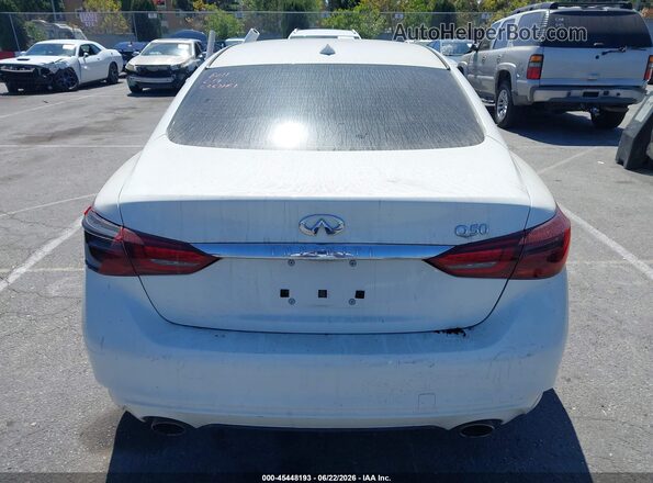 JN1EV7AP7KM512025 2019 INFINITI Q50 White 