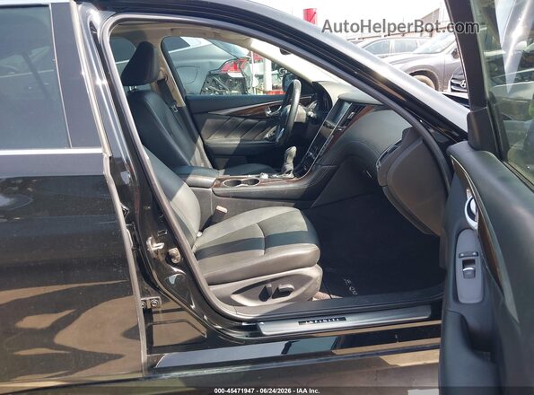 JN1EV7AP7KM518343 2019 INFINITI Q50 Black Front interior view